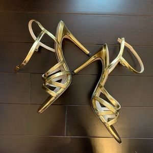 Zara gold strapped sandals